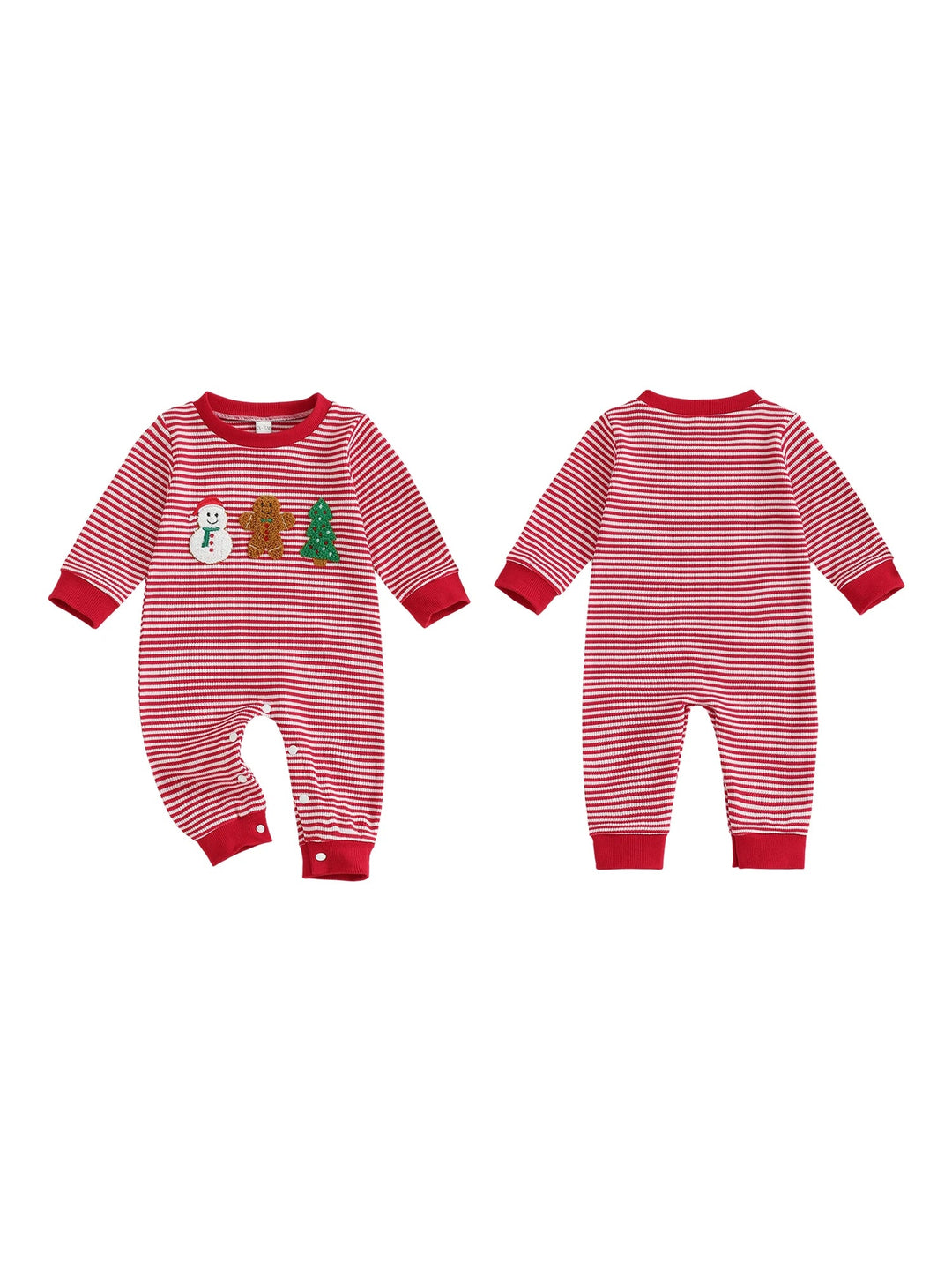 Pijamas navideños para bebés de 0 a 18 meses: algodón suave y elástico, mangas largas, bordado de árbol de Navidad | Pijamas navideños para bebés de 0 a 18 meses: algodón suave y elástico, mangas largas, bordado de árbol de Navidad |