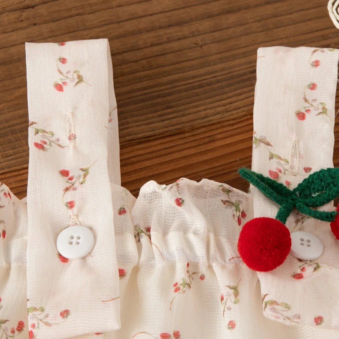 Robe Bébé Fille Été Fleurie avec Chapeau Kalinatur