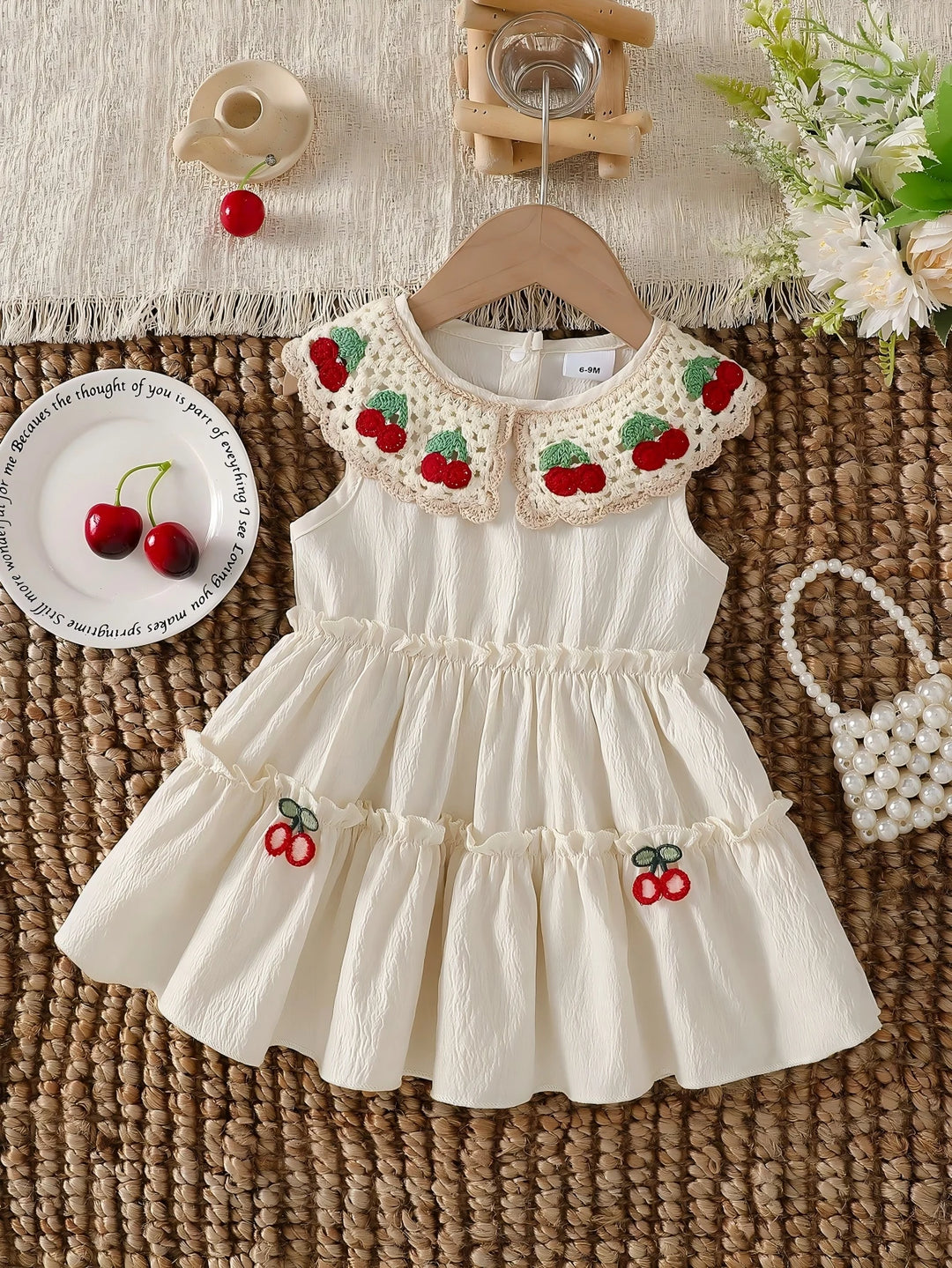 robe cerise bordee