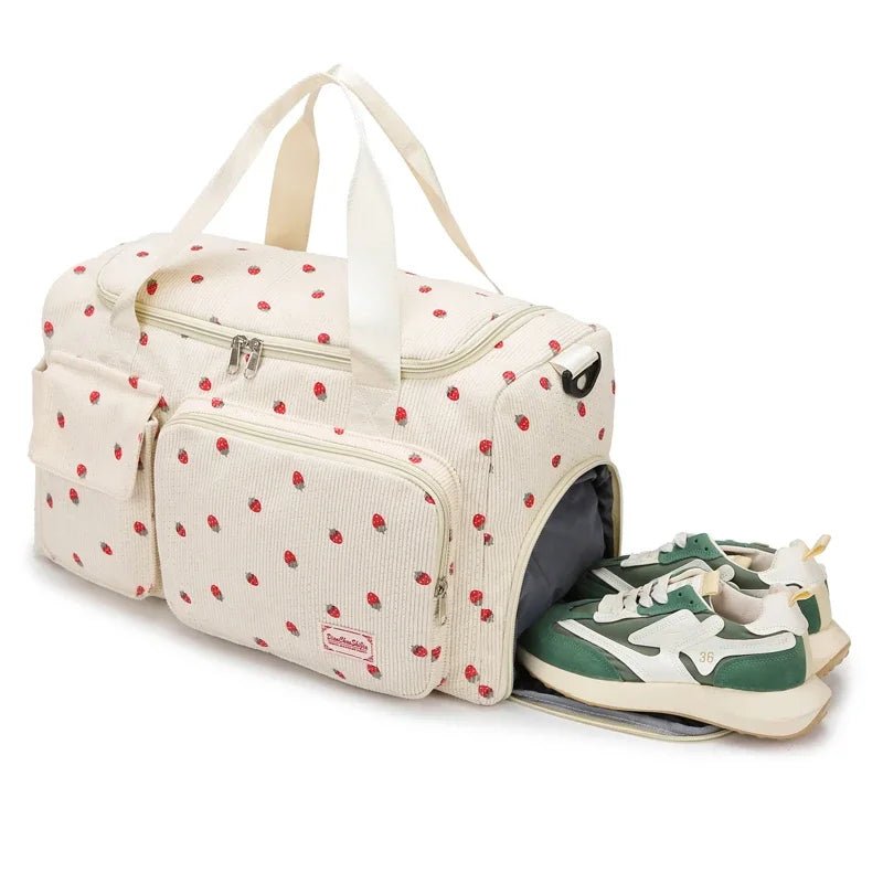Sac à langer de Voyage en Velours Côtelé   | Kalinatur™ Kalinatur