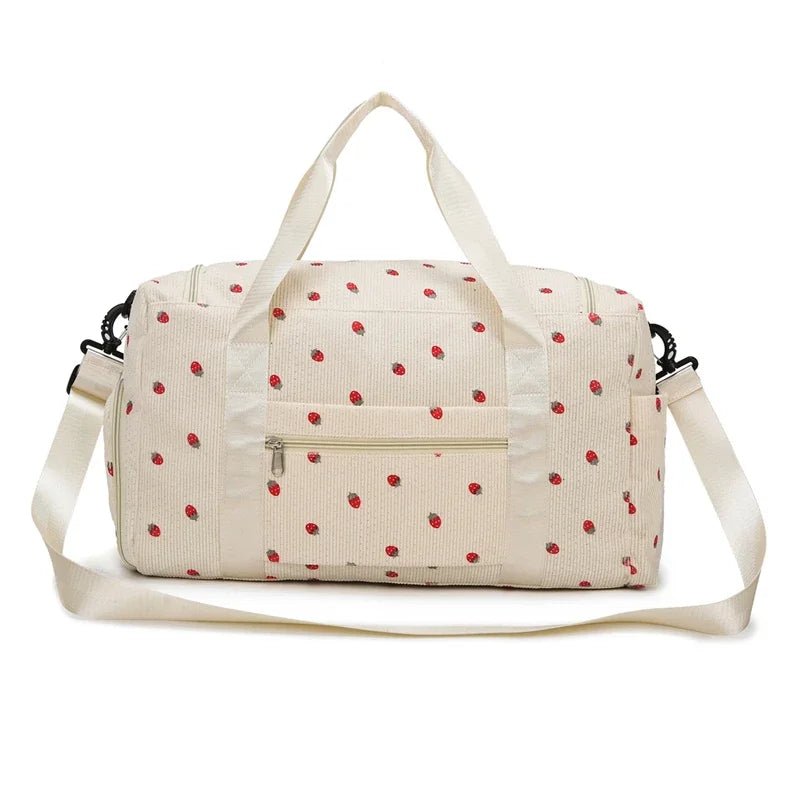 2025 Corduroy Travel Diaper Bag – Large Capacity, Shoe Compartment, Chic &amp; Casual Style | Kalinatur™ 