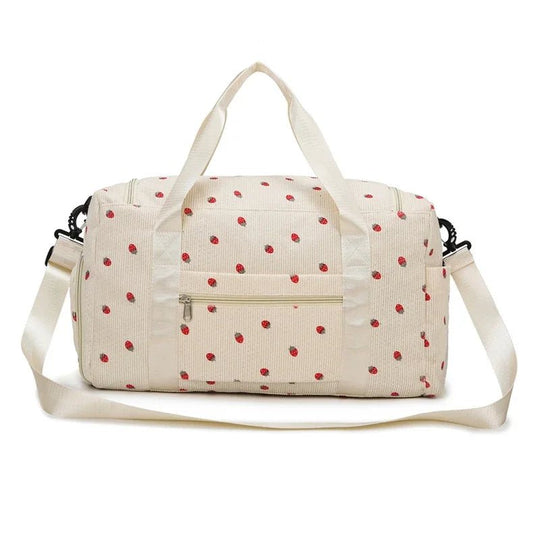 2025 Corduroy Travel Diaper Bag – Large Capacity, Shoe Compartment, Chic &amp; Casual Style | Kalinatur™ 