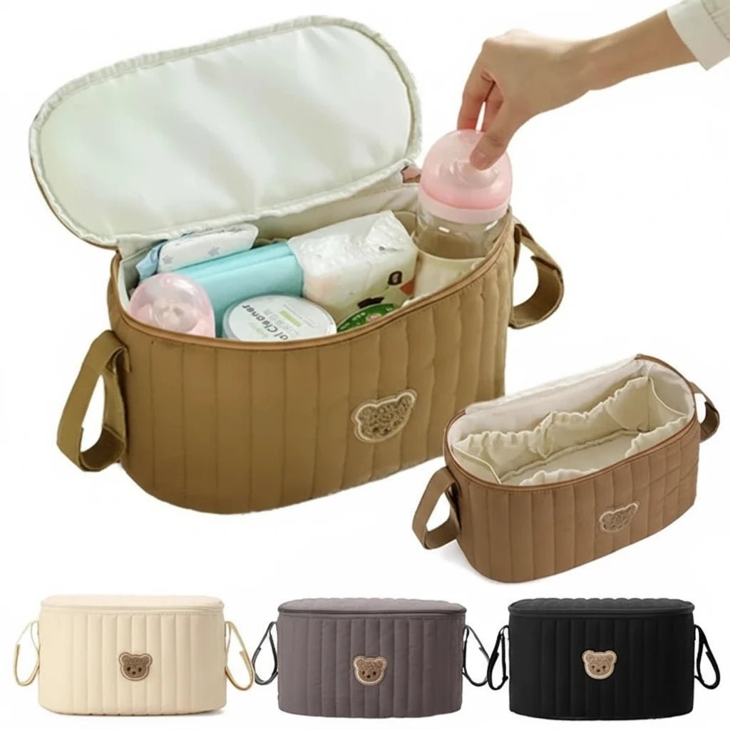 Bear-Shaped Diaper Bag – Portable and Lightweight Multifunctional Bag for Mom and Baby | Kalinatur™ 