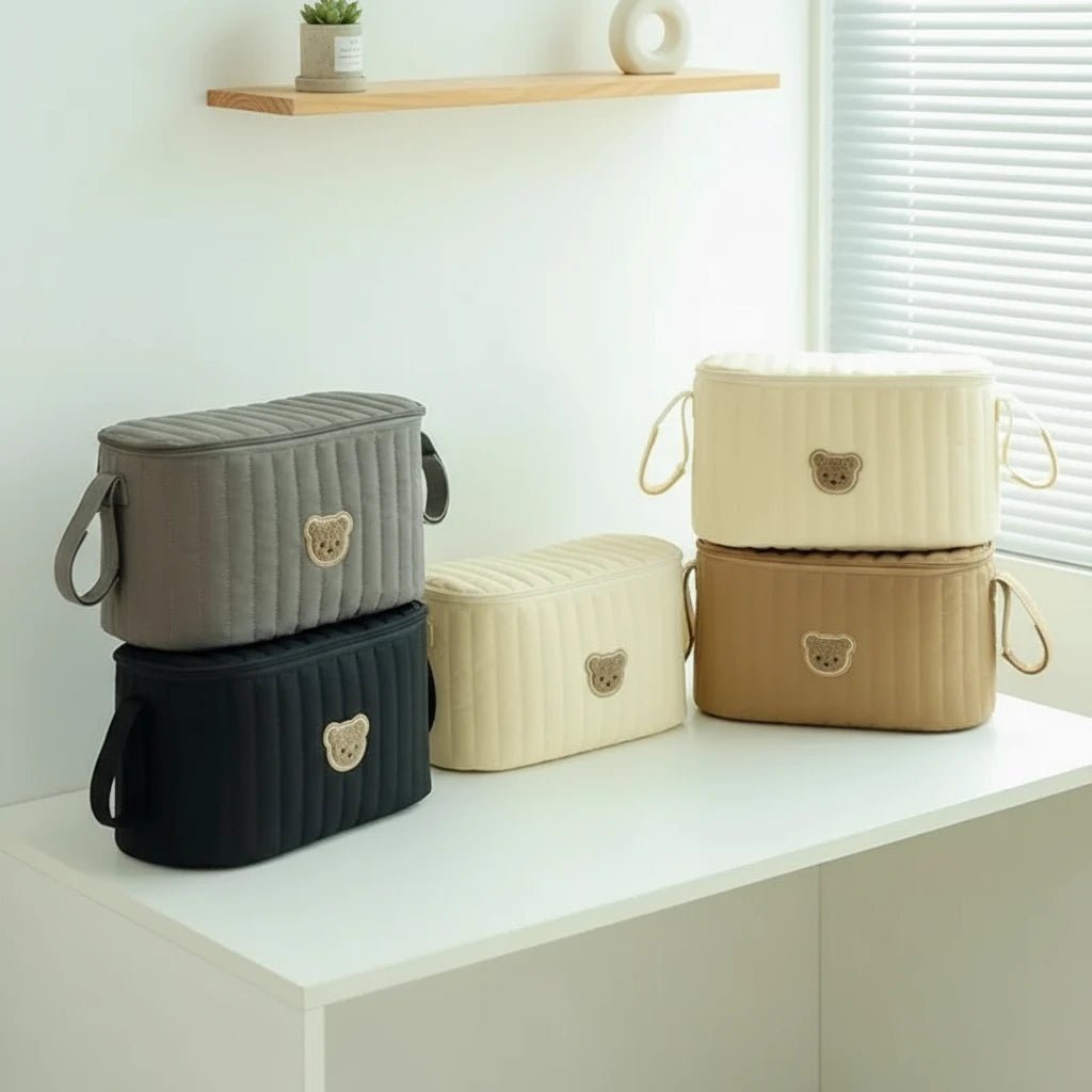 Bear-Shaped Diaper Bag – Portable and Lightweight Multifunctional Bag for Mom and Baby | Kalinatur™ 