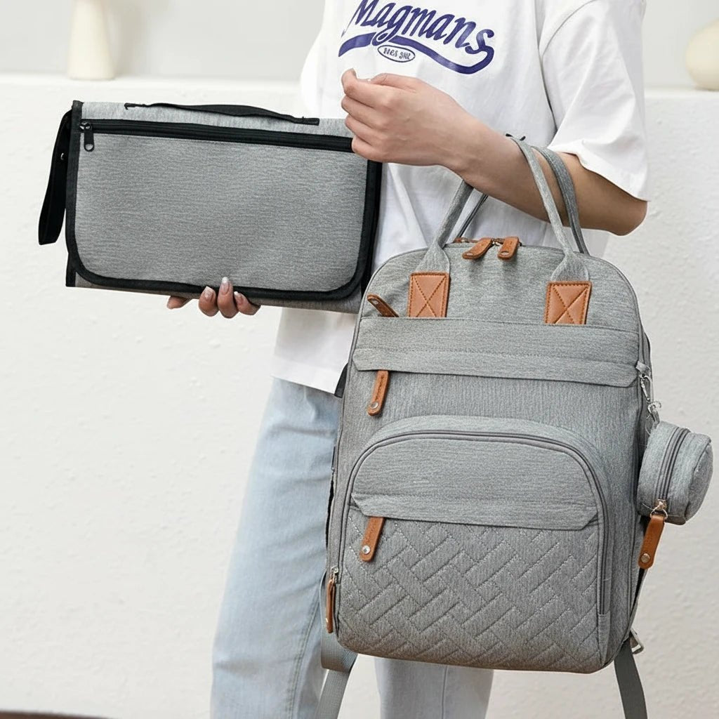 Sac à Langer Multifonction Bébé – Grand Sac à Dos Imperméable
