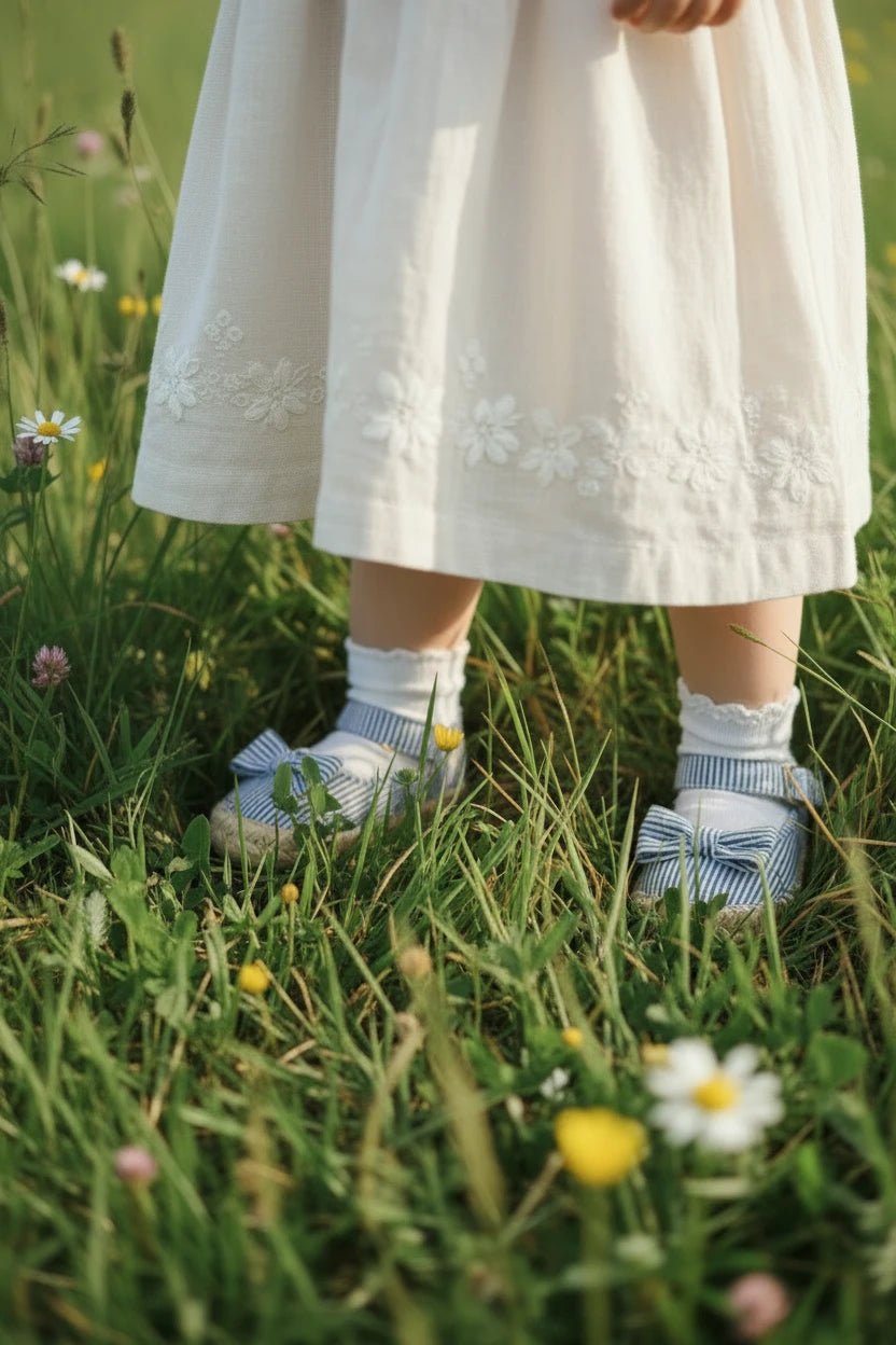 Sandales Bébé Fille Premiers Pas avec Nœud Antidérapantes Kalinatur