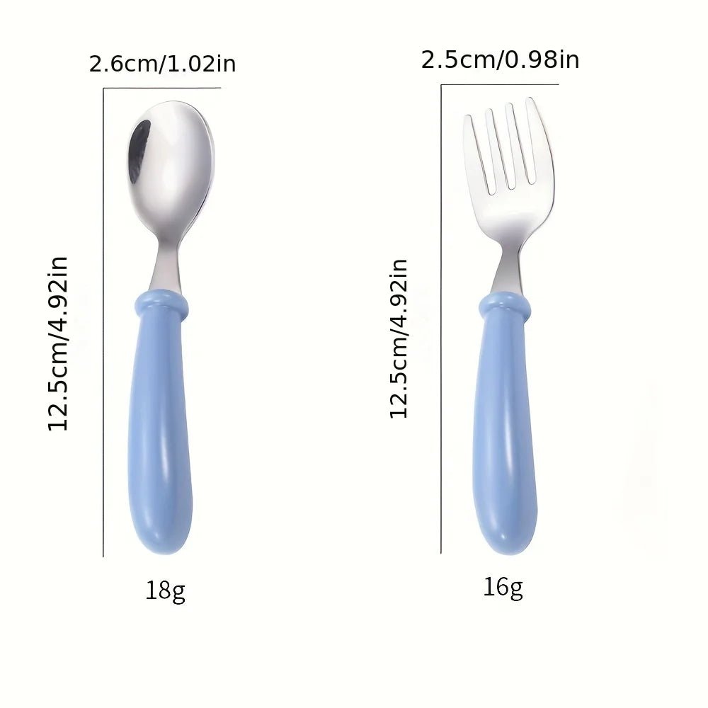 Set de 6 Couverts Bébé en Acier Inoxydable Kalinatur