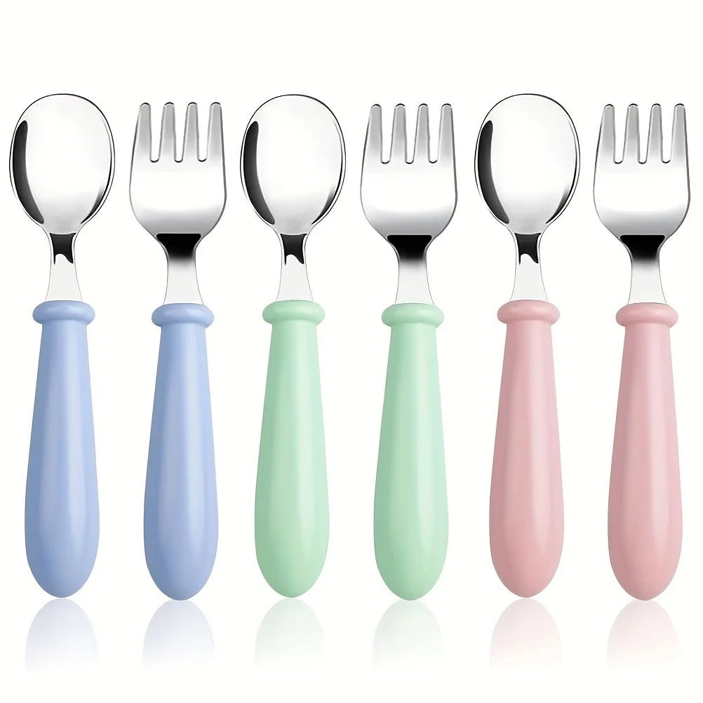 Set de 6 Couverts Bébé en Acier Inoxydable Kalinatur