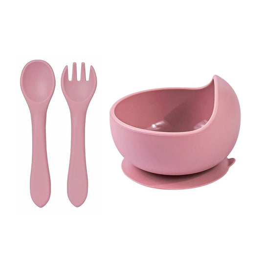 Set Repas Bébé en Silicone 3 Pièces avec Ventouse Kalinatur