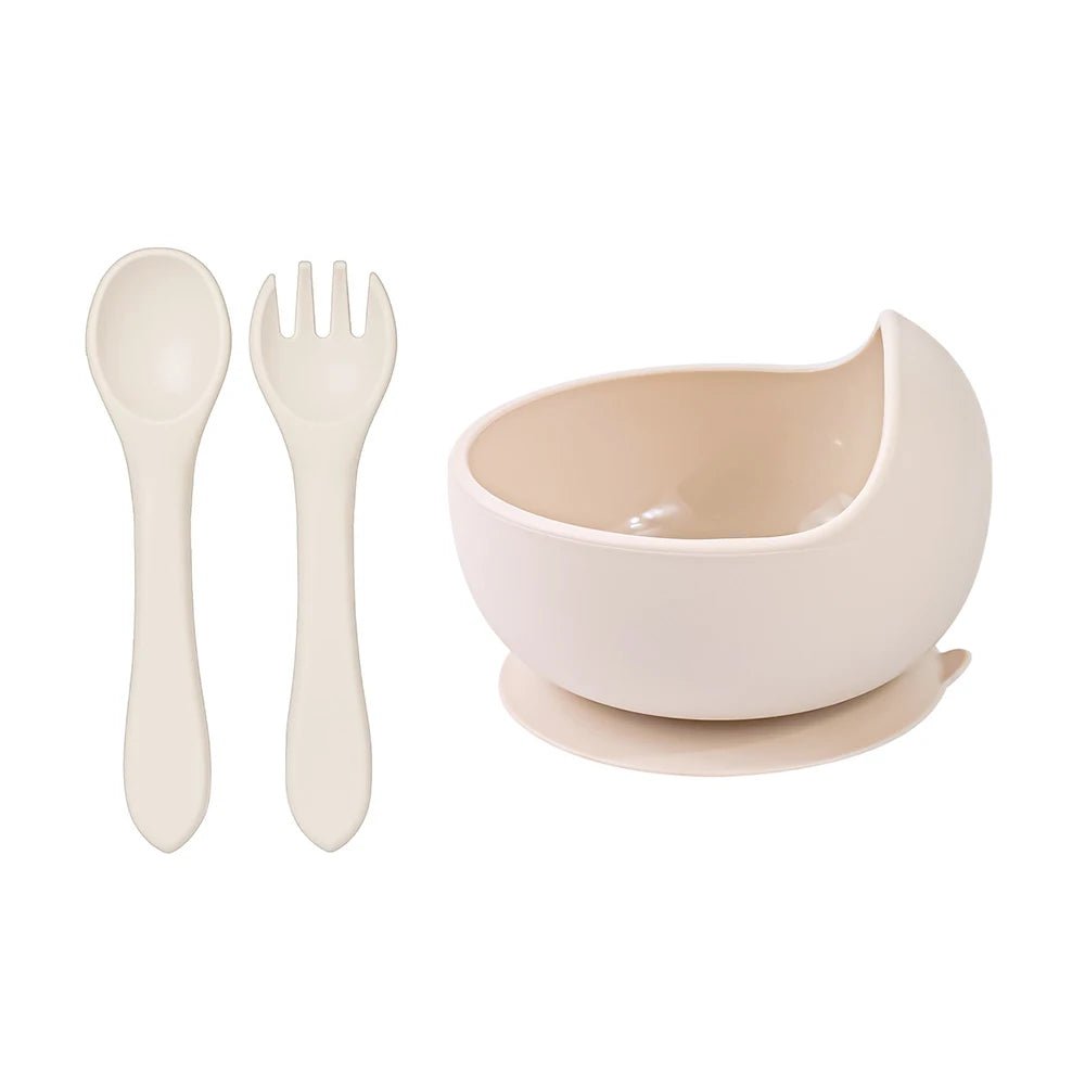 Set Repas Bébé en Silicone 3 Pièces avec Ventouse Kalinatur