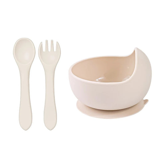 Set Repas Bébé en Silicone 3 Pièces avec Ventouse Kalinatur