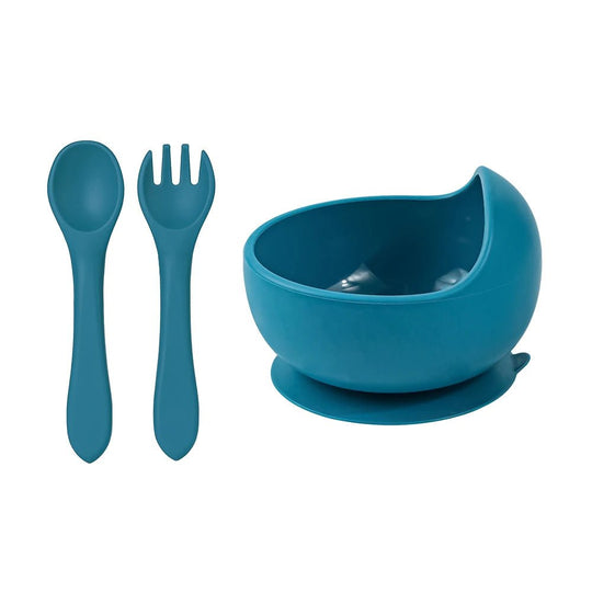 Set Repas Bébé en Silicone 3 Pièces avec Ventouse Kalinatur