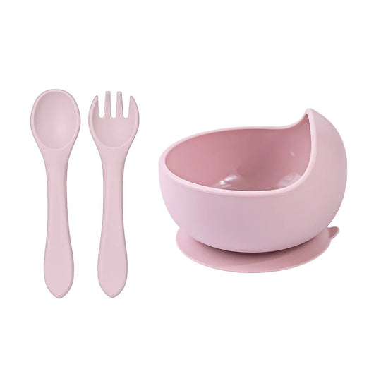 Set Repas Bébé en Silicone 3 Pièces avec Ventouse Kalinatur