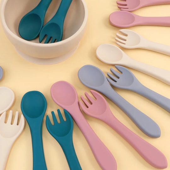 Set Repas Bébé en Silicone 3 Pièces avec Ventouse Kalinatur