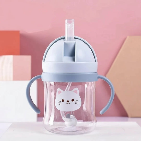 Tasse d’Apprentissage 250 ml Kalinatur™ | Gobelet Paille Anti-Fuite, Sans BPA