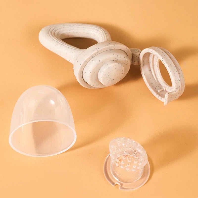 Tétines Mange-Fruits Bébé Silicone avec Couvercle – Tétine d’Alimentation kalinatur™