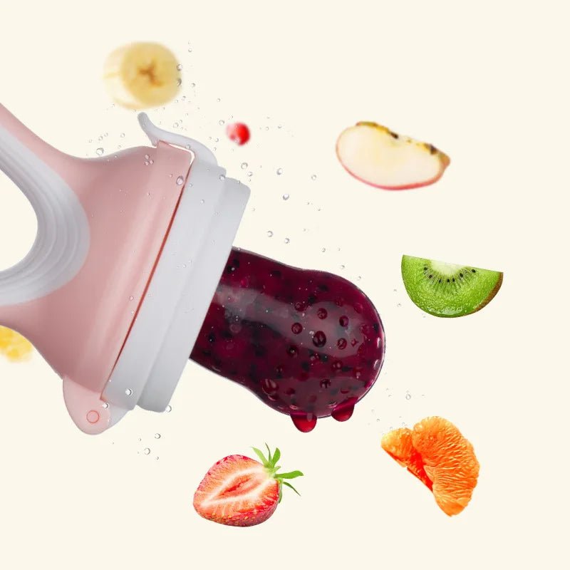 Tétines Mange-Fruits Bébé Silicone avec Couvercle – Tétine d’Alimentation kalinatur™