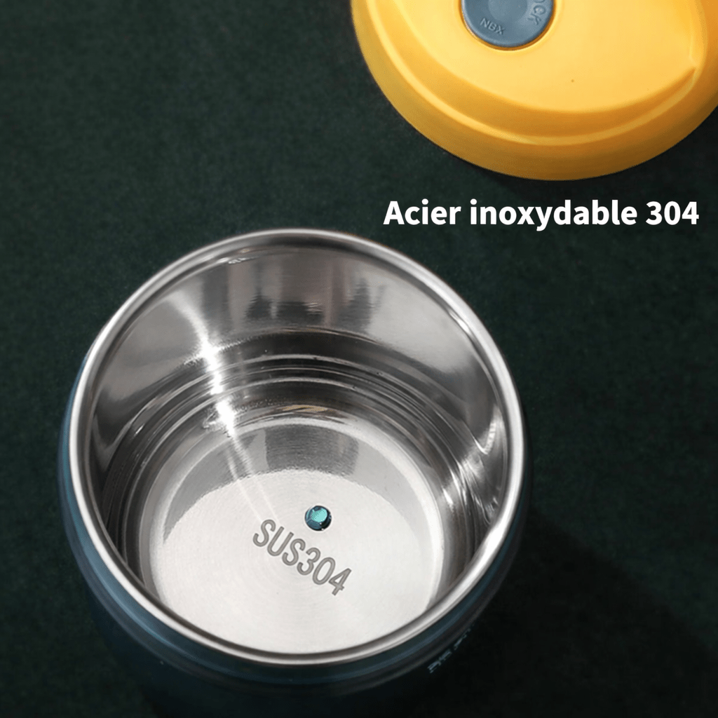 Intérieur d’un thermos alimentaire isotherme 500 ml en acier inoxydable 304 de qualité alimentaire
