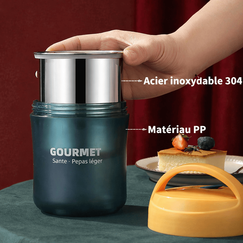 Thermos alimentaire isotherme 500 ml avec intérieur en acier inoxydable 304 et extérieur en matériau PP
