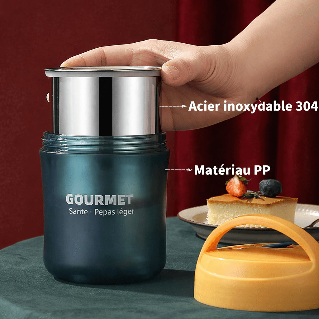Thermos alimentaire isotherme 500 ml avec intérieur en acier inoxydable 304 et extérieur en matériau PP
