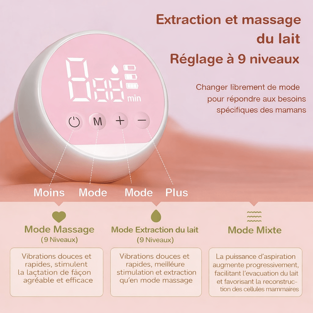 Tire-lait électrique intelligent haute aspiration – Rechargeable USB Kalinatur