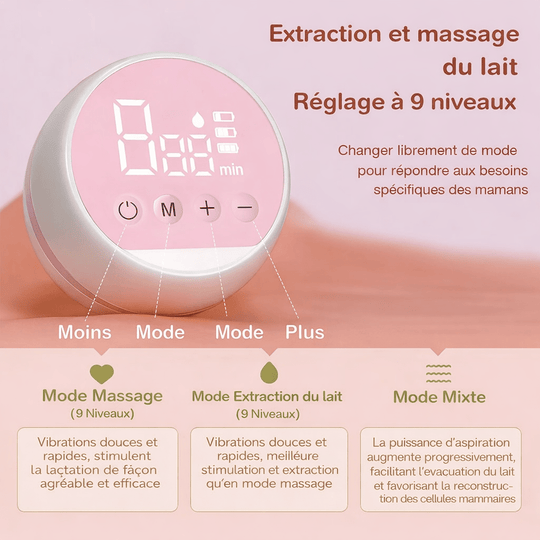 Tire-lait électrique intelligent haute aspiration – Rechargeable USB Kalinatur