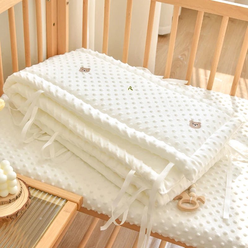 Tour de lit bébé à motifs animaux –lavable – Coton respirant pour lit à barreaux |