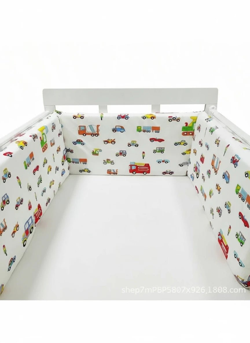 Protector de cuna estampado – Protección suave y lavable para cunas y moisés