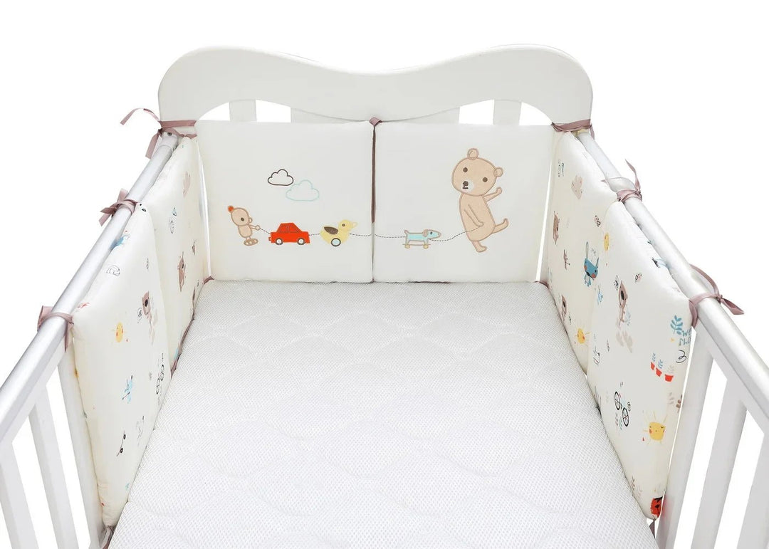 Tour de Lit bébé Sécurisé |Coton Respirant