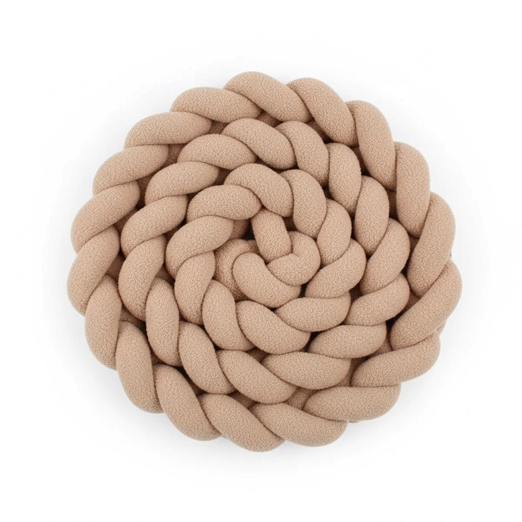 Tresse de lit bébé 2 mètres – Tresse de protection coton doux et respirant | Tour de lit tressé pour berceau et lit bébé