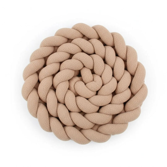 Tresse de lit bébé 2 mètres – Tresse de protection coton doux et respirant | Tour de lit tressé pour berceau et lit bébé