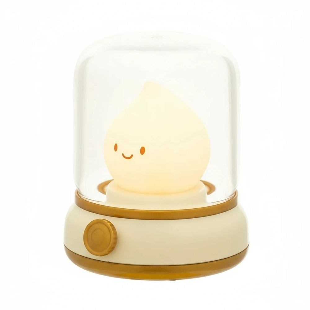 Veilleuse bébé design sous cloche blanche – lumière douce et apaisante pour une décoration élégante et cocooning – produit Kalinatur™