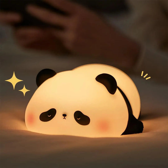 Veilleuse bébé en forme de panda endormi – lumière douce et réconfortante pour apaiser le sommeil des enfants – produit Kalinatur™
