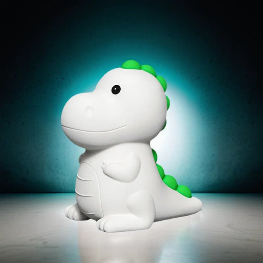 Veilleuse Dinosaure Bébé Kalinatur™ | Lampe de Nuit Silicone Douce, Rechargeable USB, Multicolore & Sans Onde