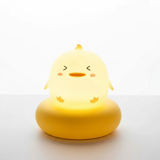 Veilleuse poussin jaune pour bébé – lumière douce et rassurante – design kawaii mignon pour chambre d’enfant – aide au sommeil – Kalinatur™
