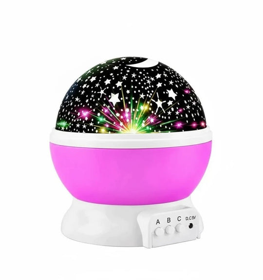 Projecteur veilleuse ciel étoilé pour bébé – lampe de nuit colorée avec lune et étoiles – aide à l’endormissement – produit Kalinatur™